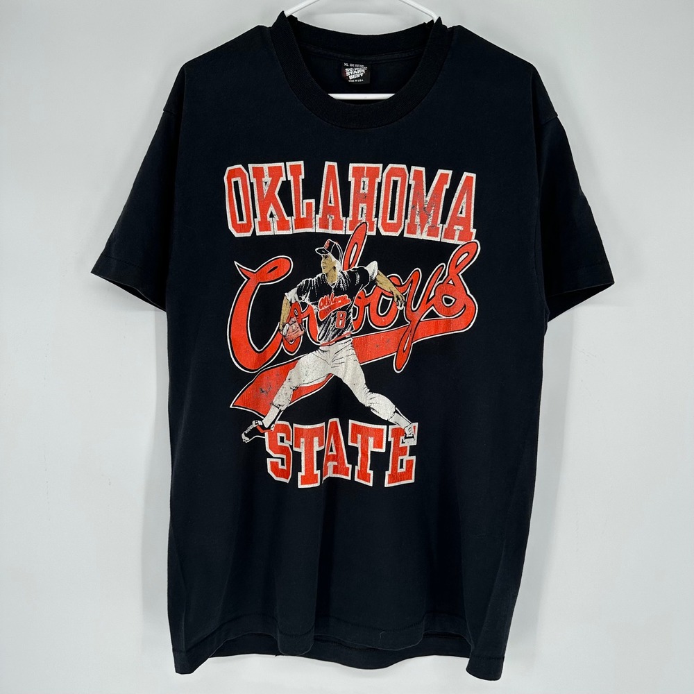 Vintage 90s Oklahoma State Cowboys Baseball Shirt XL Screen Stars Single Stitch